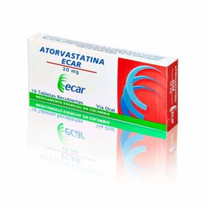 ATORVASTATINA ECAR 20 MG X 10 TAB