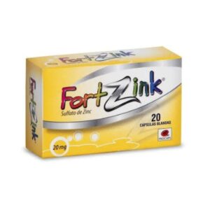 Fortzink Sulfato de Zinc 20 mg x 20 cap