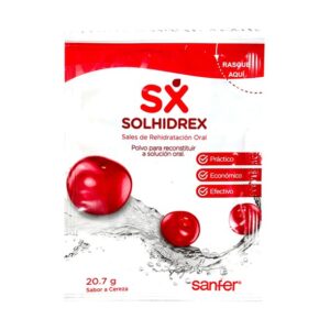 SOLHIDREX (SALES DE REHIDRATACIÓN) SABOR CEREZA X 5 SOBRES